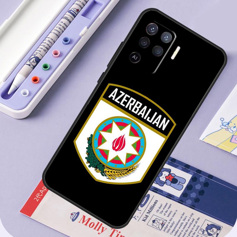 Azerbaijan Flag Coat of Arms For Oppo A40 A60 A80 A94 A74 A54 A15 A18 A38 A58 A78 A98 A16 A76 A96 A57 A17 A77 A5 Pro Case