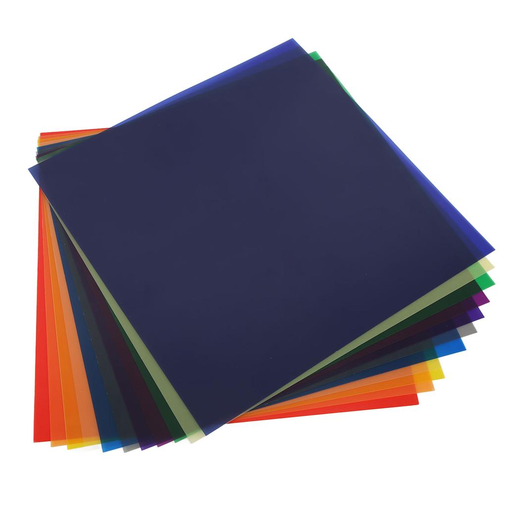 Color Filter Film High Translucent Universal Color Correction Gel Filter for Strobe LED Light