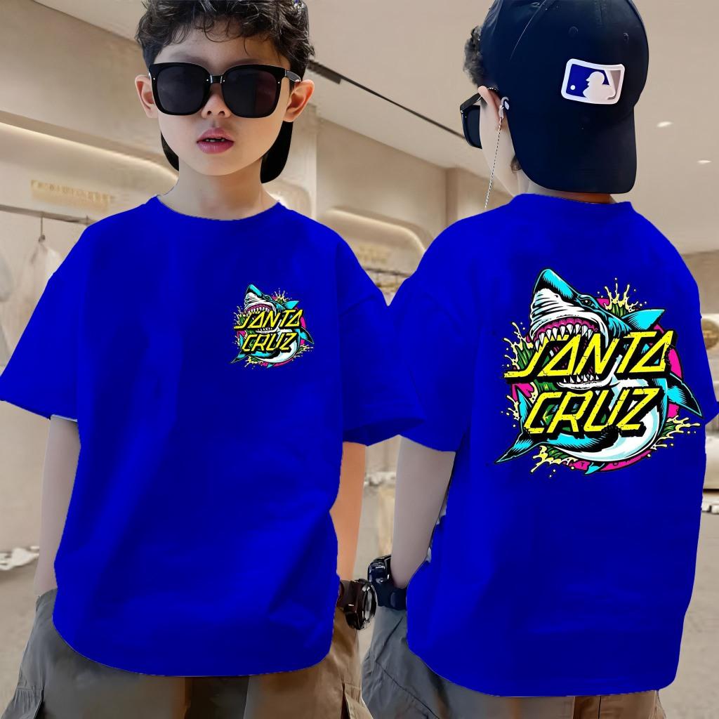 Boys and girls' T-shirts paired with printed children's short sleeved T-shirts, summer new style