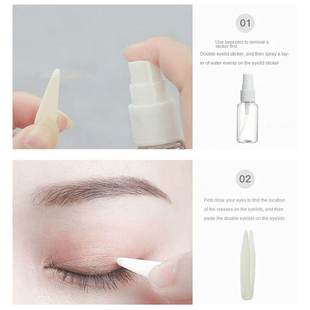 Mesh Type Invisible Eye Stickers Lace Mesh Eyelid Sticker Double Eyelid Tape Self-adhesive Fiber