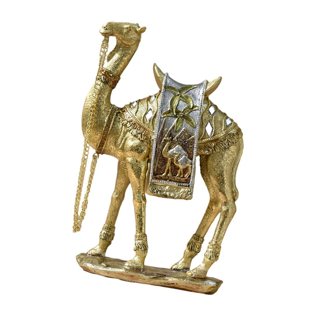 Camel Figurine, Animal Statue Collectible Modern Desktop Ornament, Camel Sculpture for Shelf Entrance Home Decor Gift