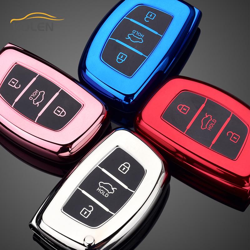 Soft Tpu Car Remote Key Case Cover Shell Fob For Hyundai Ix35 Ix25 I30 I20 I40 Avante Mistra Elantra Santa Fe Tucson Accessories