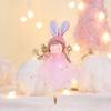 Yousheng Christmas Pendant Rabbit Angel Doll Wearing Mesh Yarn Dress Decorative Ornament Christmas Celebration Decor