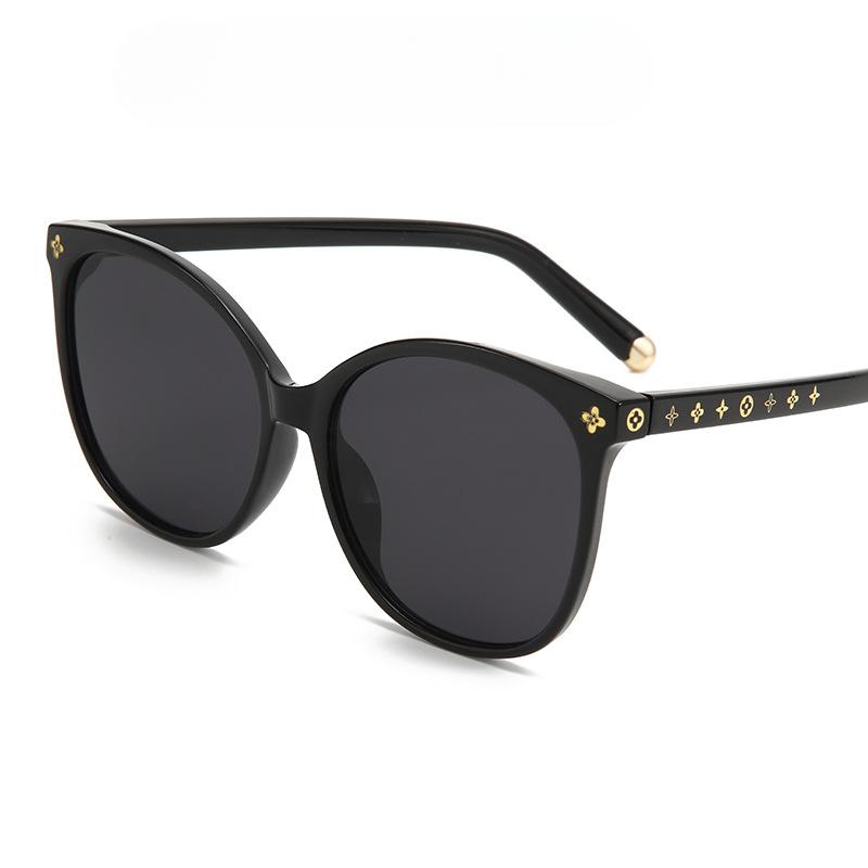 Ochelari de soare cu ramă mare de modă Ochelari de soare simpli cu ramă ochi de pisică Ochelari de soare cu personalitate feminină