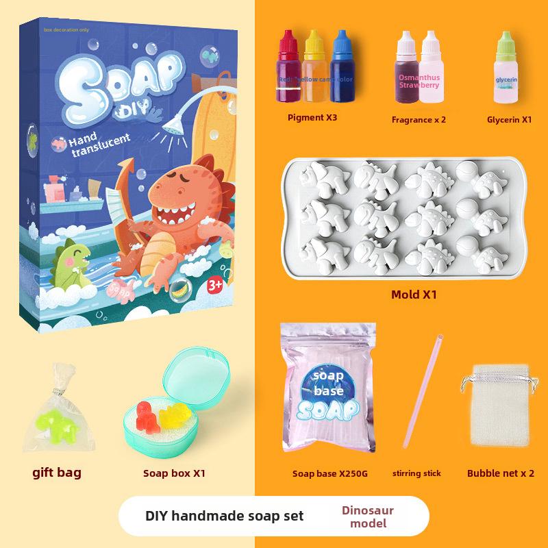 Toddler DIY Soap Making Kit: Crystal & Plant-Based Soaps - Perfect Birthday Gift for Girls