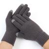 Thick Knitted Men Winter Gloves Imitation Cashmere Two Layer Touch Screen Adult Gloves Male Outdoor Mitten Thicken Gloves