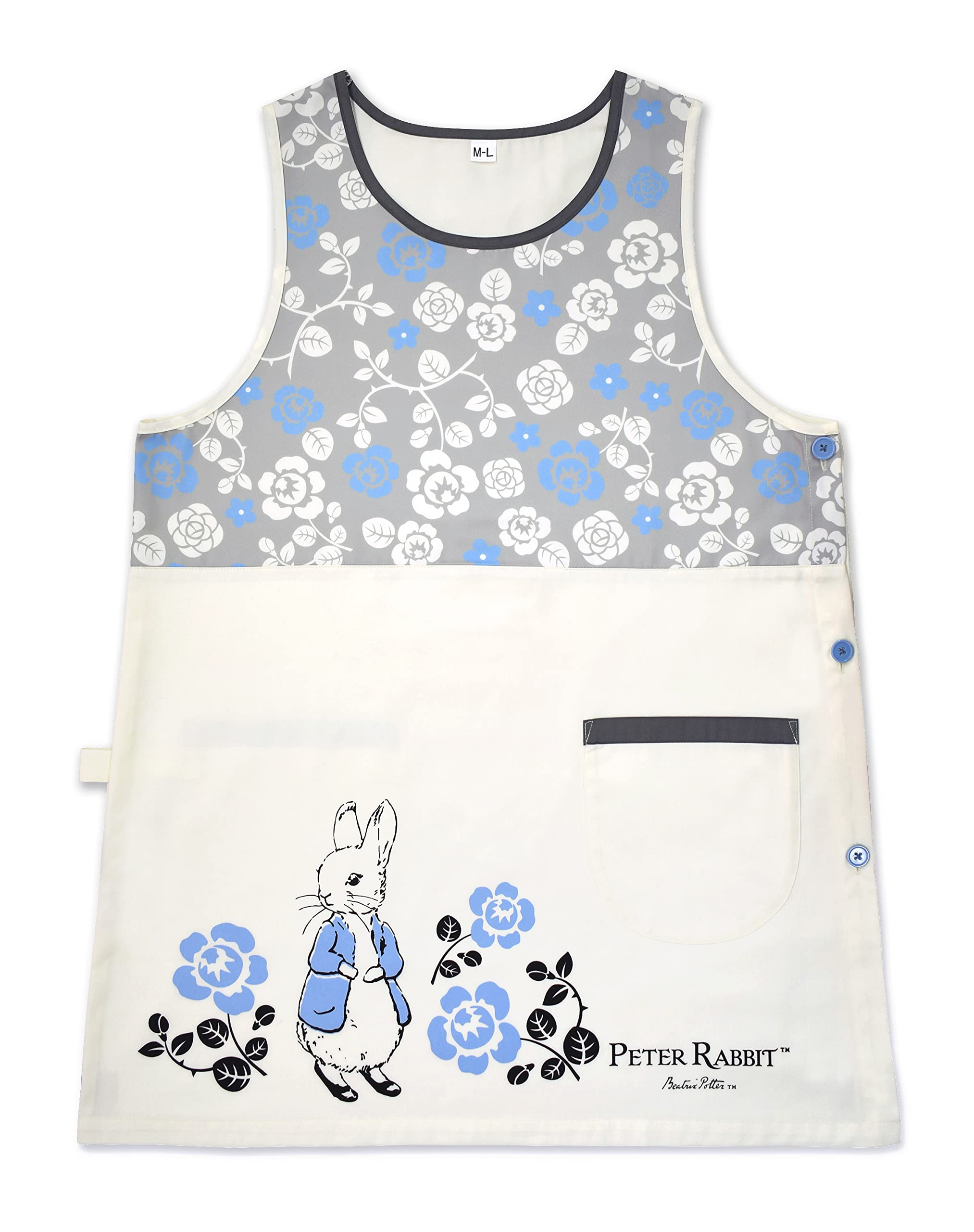 

Peter Rabbit Apron, Romantic Japan, Ivory [ST-IP0001], Size M-L, Bust: Approx. 79-94cm, Total Length: Approx. 84cm
