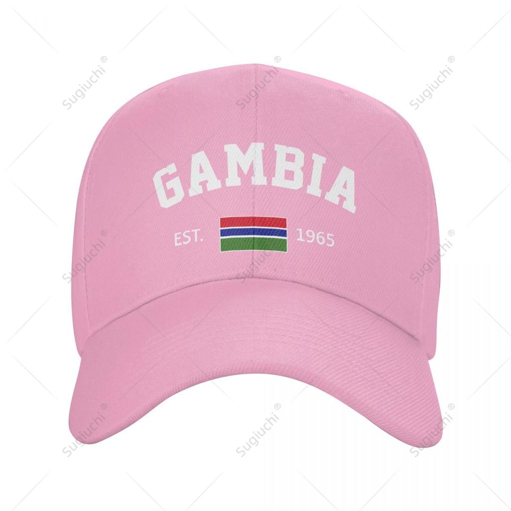 Baseball Cap Gambia EST Independence Day Wild Sun Shade Peaked Adjustable Outdoor Caps