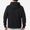 Nike solid color pullover hoodie long sleeve sweatshirt for men in black