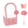 3pcs Portable Butterfly Flower Arrangement Box Paper Bouquet Wrapping Box  Valentine's Day Gift