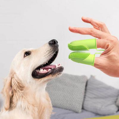 Remove Plaque Pet Finger Toothbrush Not Easily Deformed Lightweight Fresh Breath Cat
