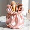Soft Pink Desktop Organizer Bucket 3D Printed Storage Container Makeup Brush Holder  Home Office