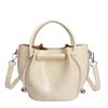 Mini Bucket Handbag for Women Fashionable Drawstring Tote Bag with Adjustable Shoulder Strap Casual Daily Use Bag