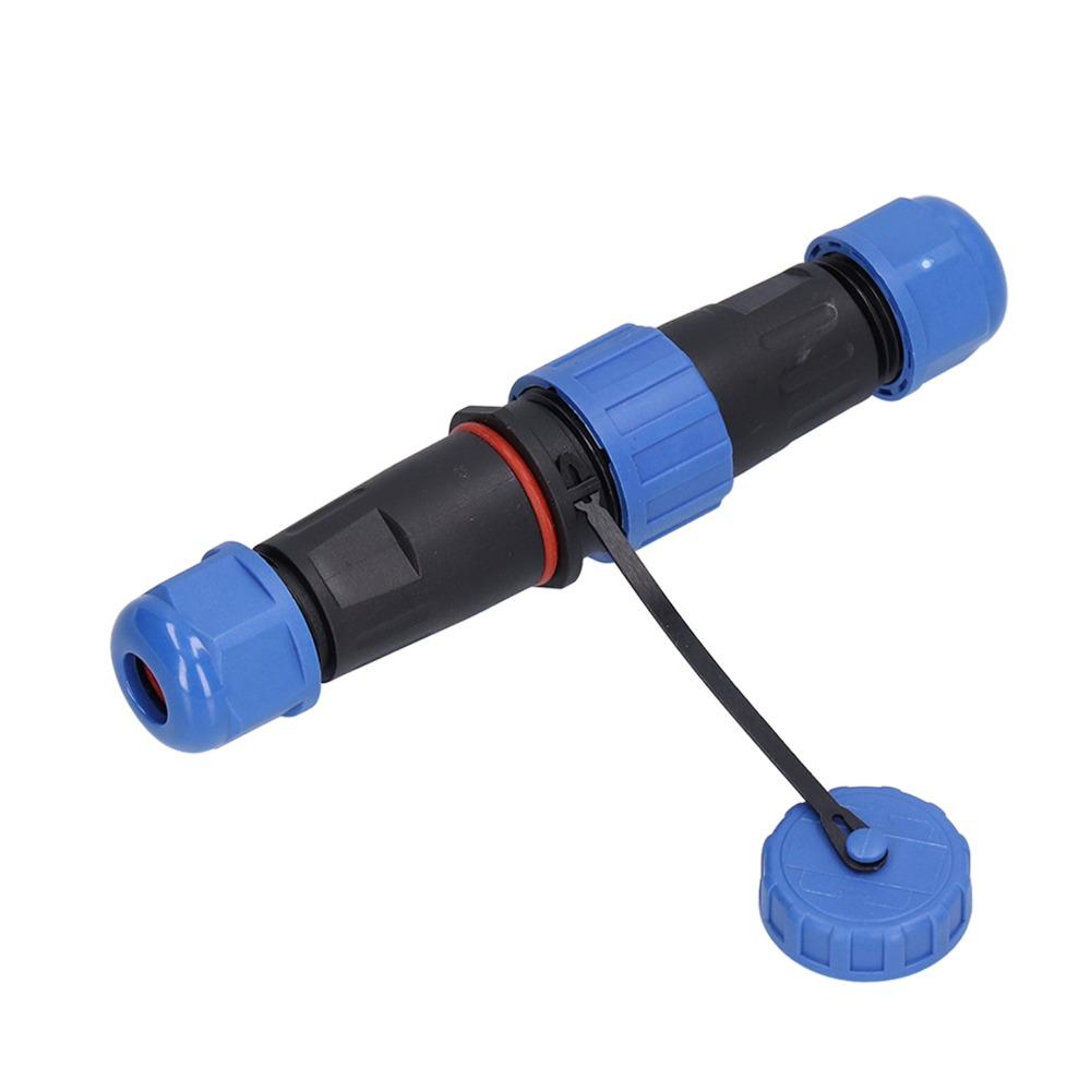 1 Set Butt Type Connector 4 Pin Aviation Connector 380V 5A LD16 Plug IP68 PA6 Shell Screw Crimp Connector Auto