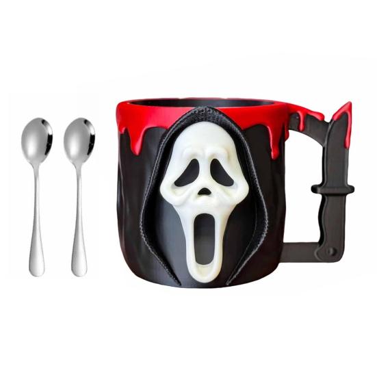 Ice Cream Pint Holder Horror Spoon Holder Reusable Ice Cream Containers Beer Can Holder Horror Movie Gifts