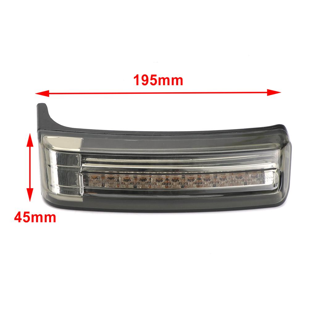 LED Saddlebag Saddle Bags Run Brake Turn Lamp Lights For Touring 2014-2021 Smoke