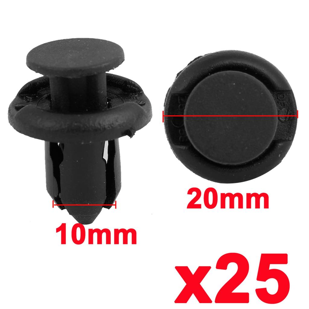 uxcell Retainer Clip Plastic Drive Rivet Flap Bumper Fender Push