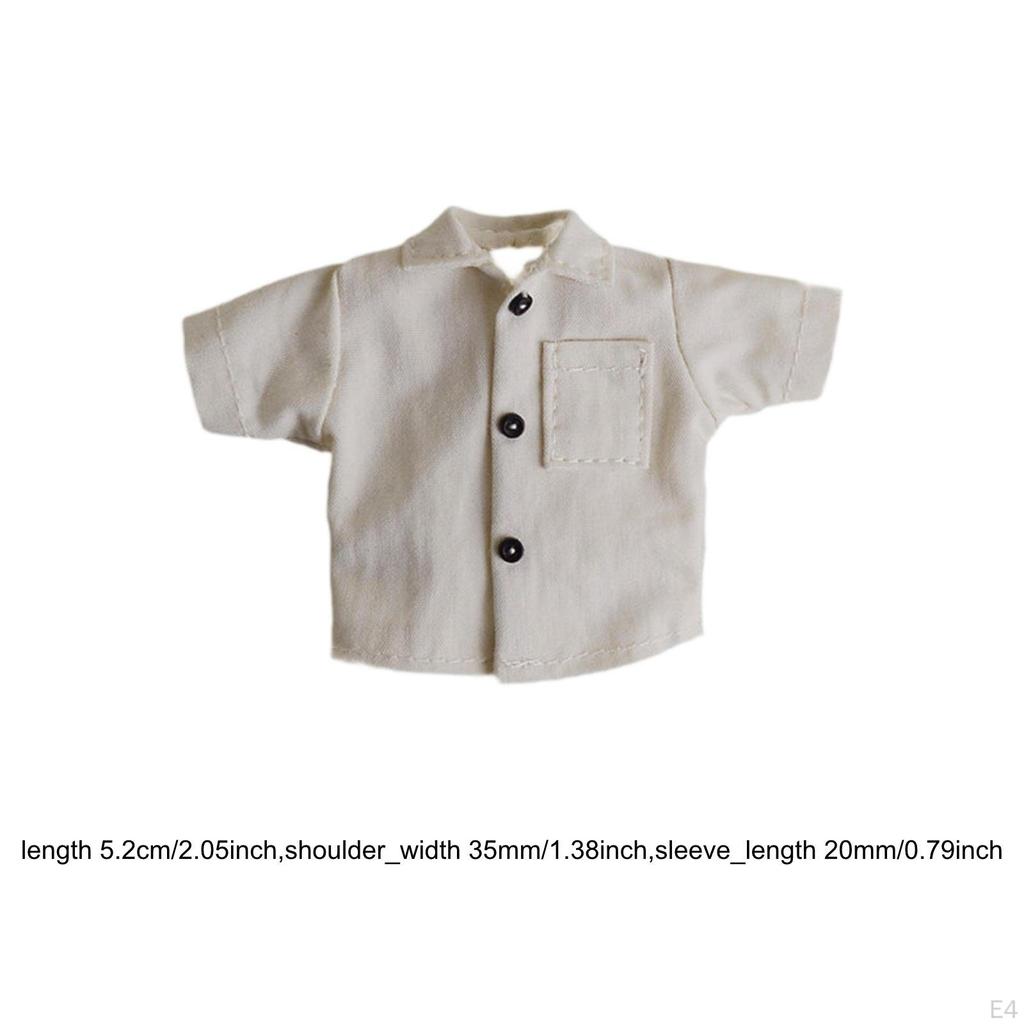1/12 Miniature Doll T Shirt Accessories Cosplay Fashion Multifunctional Costume Clothes