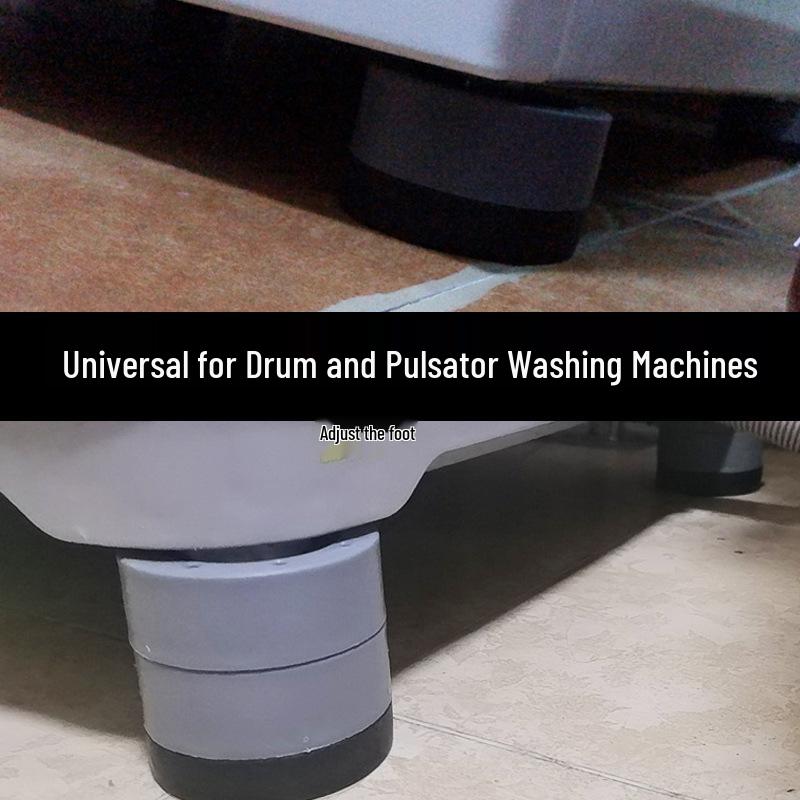 Anti-slip Heightening Pads for Washing Machines, Refrigerators, and Furniture - Shock Absorption & Waterproof Mats