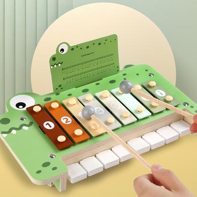 Instruments de Musique Jouets en Bois Montessori Xylophone Percussion Ensemble pour Tout-Petits Cadeaux Éducatifs Préscolaires