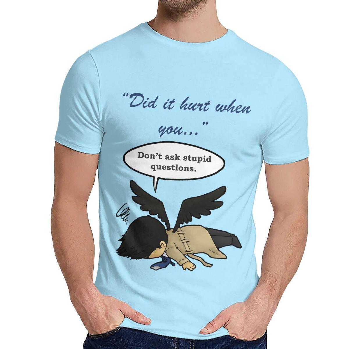Unisex Tee Shirt T Shirts Did It Hurt When You Fell From Soft Unique Design L