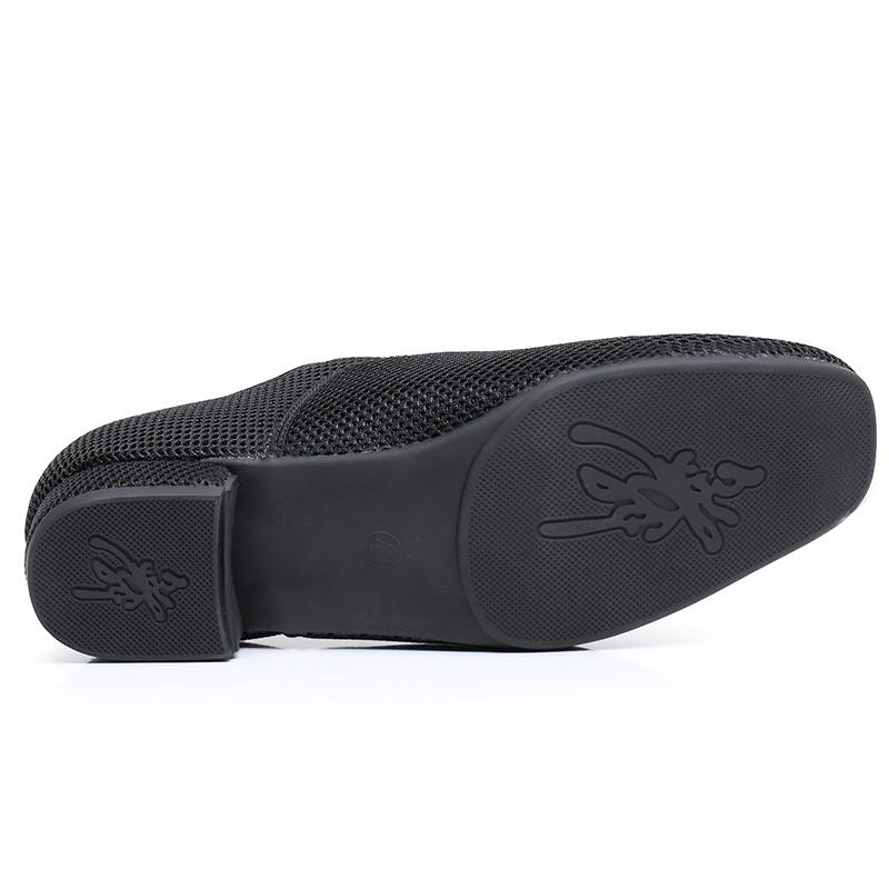 Herren Jungen Latin Modern Tango Tanzschuhe Mesh Atmungsaktiv Niedriger Absatz Rutschfeste Trainingstanzschuhe
