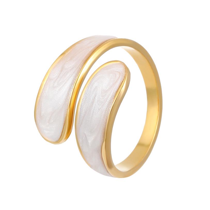 High-End Edelstahl Blumen- & Seestern Offener Ring für Damen