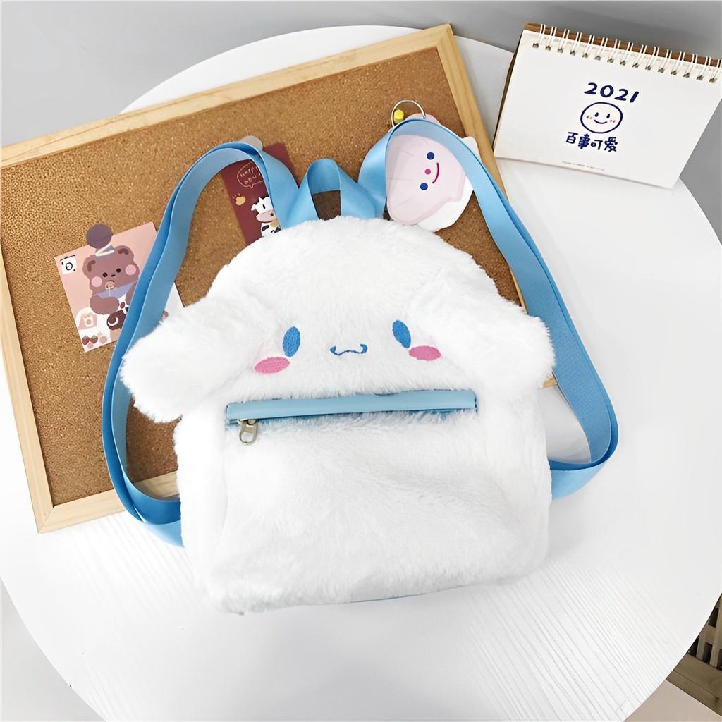 Sanrio Cute Plush Backpack ???? Rabbit Cartoon Kids Gift ???? Schoolbag Animal