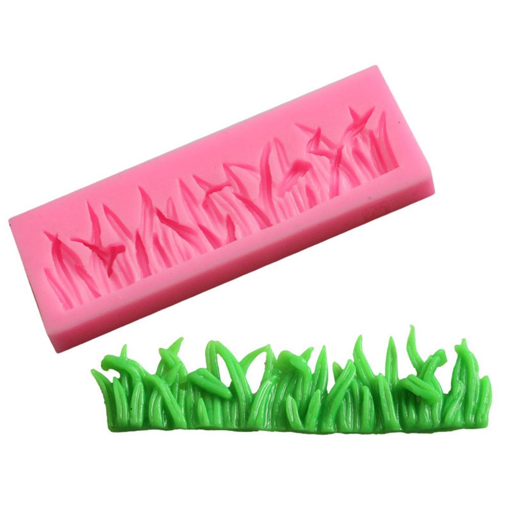 3D Gräs tvålform Fondant Tårta Dekoration Form Silikon DIY Bakverktyg