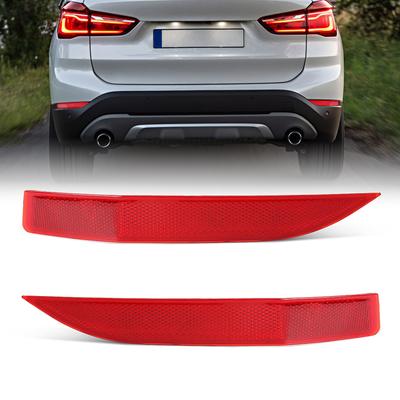 2Pcs Reflective Strips For BMW X1 F48 16D 16I 18D 18I 20D 20DX 25i 28i 2014- Rear Bumper Stop Light 61617355547 61617355548