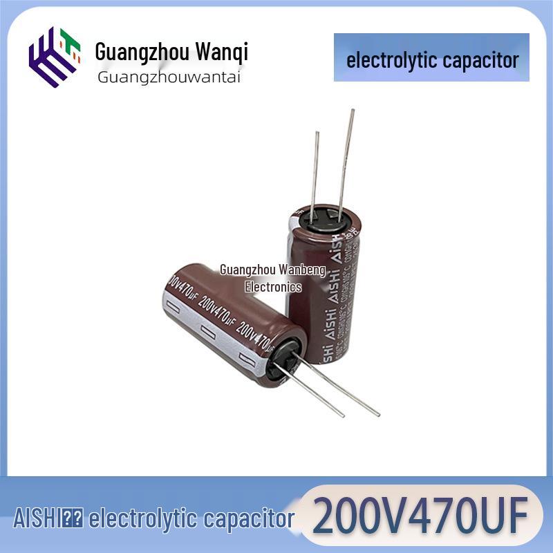 

AISHI Aihua Aluminum Electrolytic Capacitor 200V 470uF CD11GHS 18x40 PET