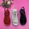 fashion Women Sandals Summer Open Toe Comfy Sandals Super Soft Low Heels Walking Shoes Plus 43 Shoes for Women Mother Flat Sandals