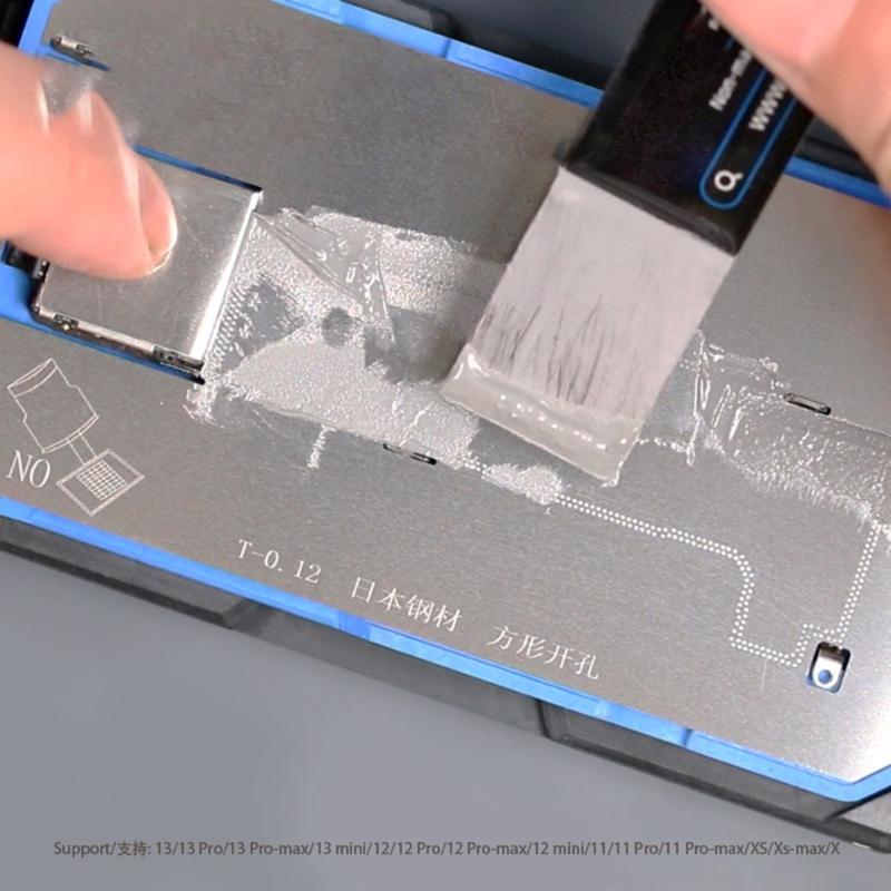 IPX17 Middle Layer Alignment Reballing Stencil Kit For Phone 17Air/17Pro/17ProMax Durability Steel Mesh Fixture Tool