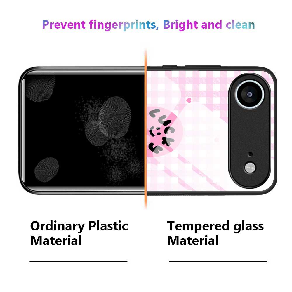 For iPhone 17 Air Case PC TPU Tempered Glass Pattern Printing Phone Back Cover