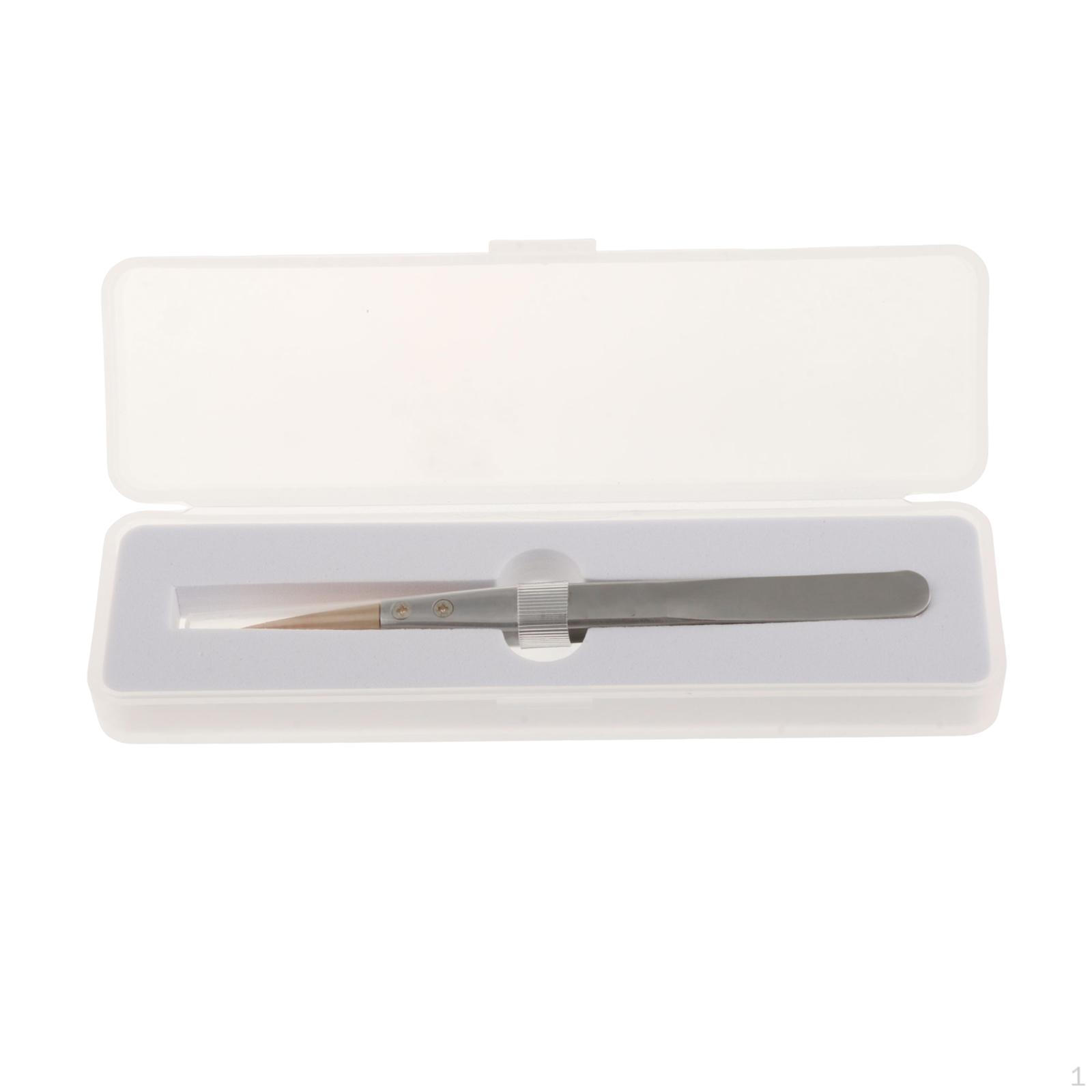 

Пинцет из остролиста с острым кончиком Инструмент для ремонта часов Незаменимый ювелирный инструмент с коробкой для хранения Изолированный для