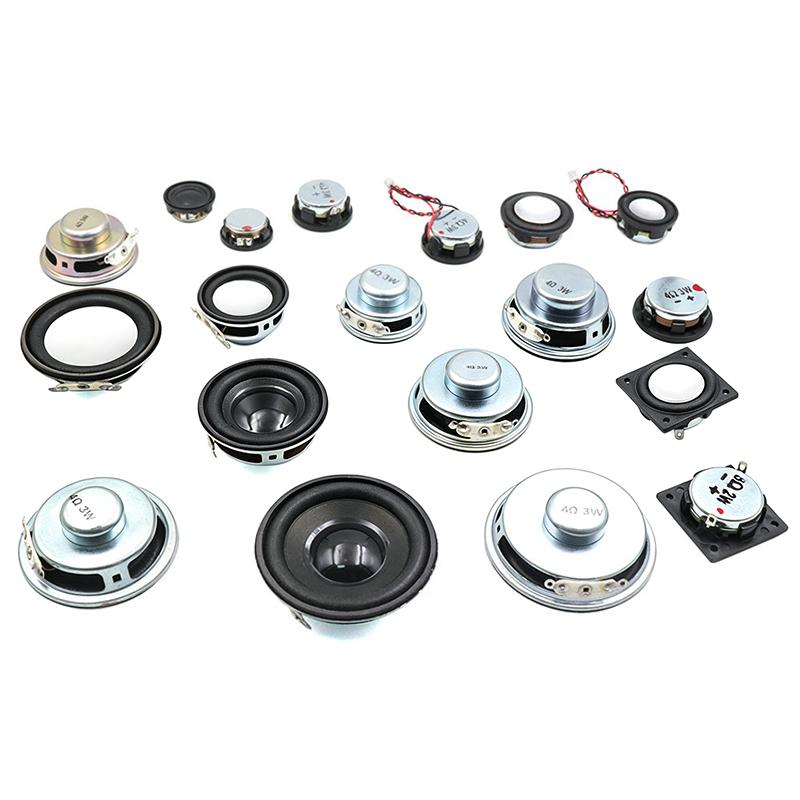 Kulatý širokopásmový reproduktorový měnič 4Ohm 3W Mini reproduktor 20 až 50 mm Audio reproduktor pro DIY Bluetooth reproduktor Elektronický projekt