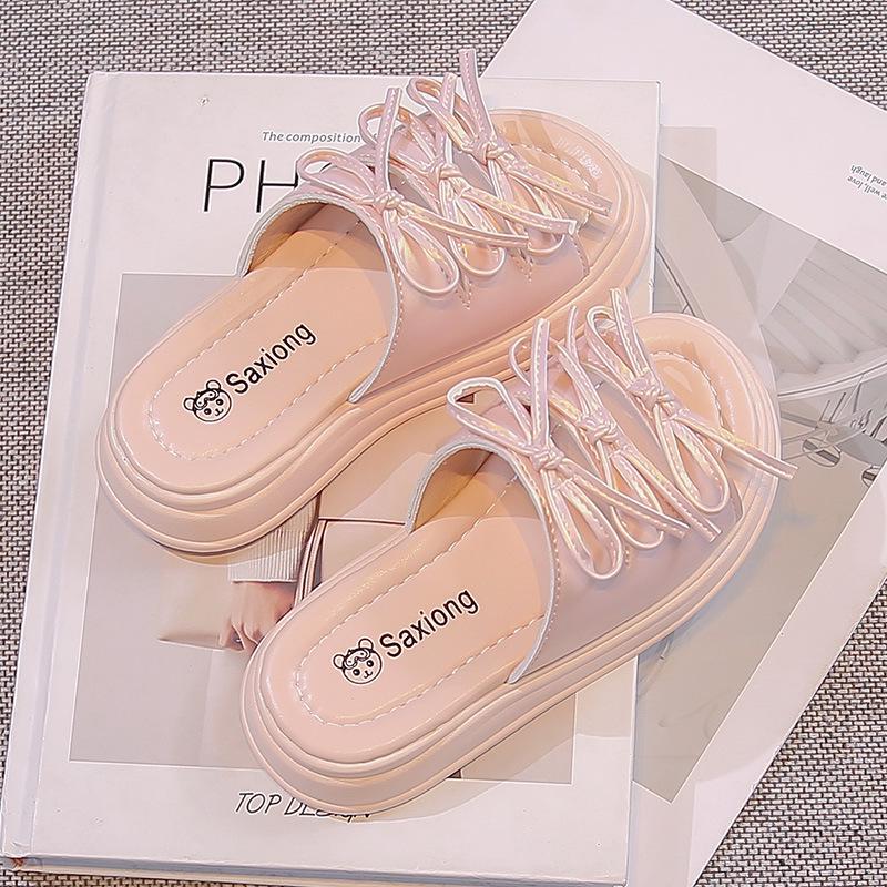 2026 Girls Open-Toe Crystal Sandals - Soft-Sole Beach Princess Shoes for Summer 27 розовый