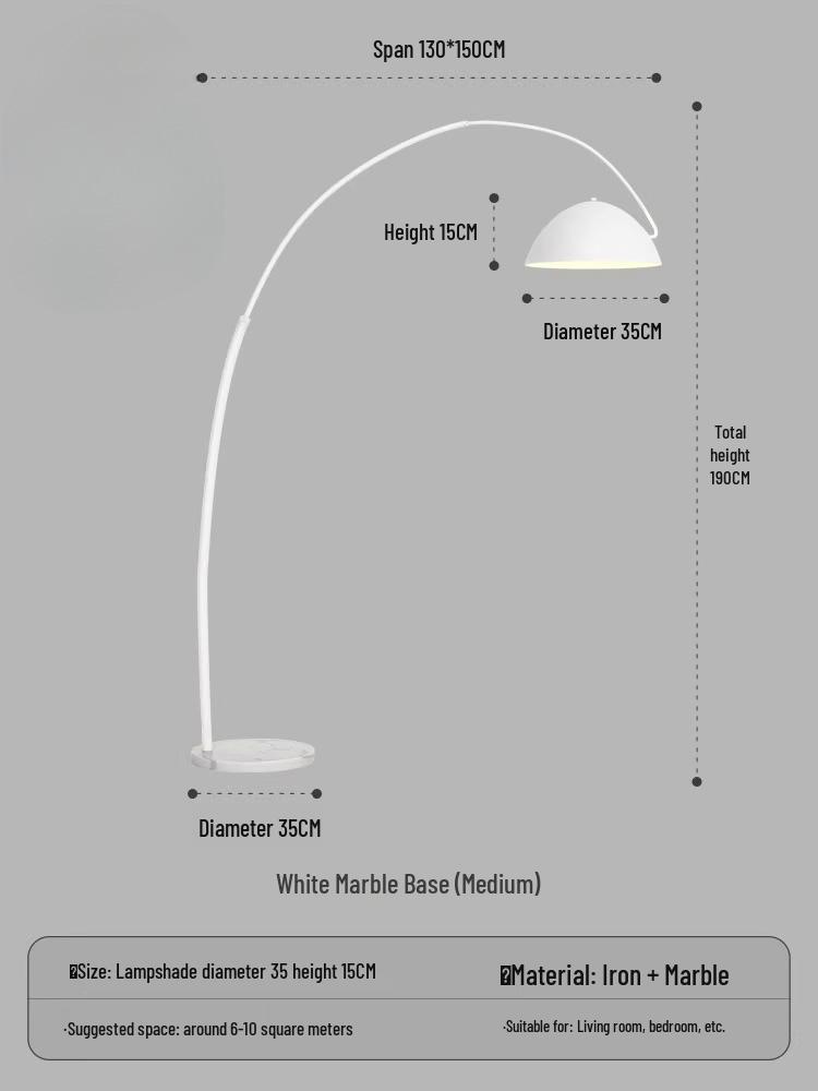 Nordic High-End Art Floor Lamp for Living Room or Bedroom