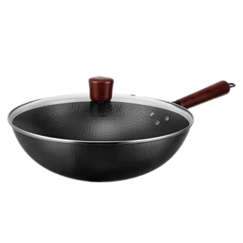 Supor 30cm Hammered Non-Coated Cast Iron Wok