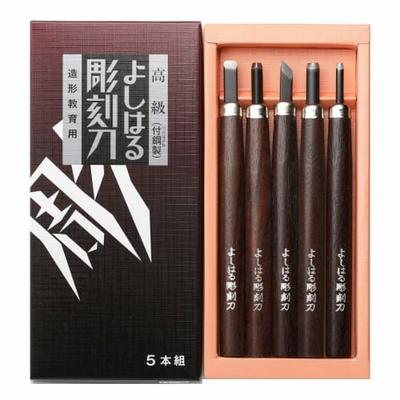 Premium Steel Yoshiharu Carving Knives, Paper Boxed Set of 5, H-5