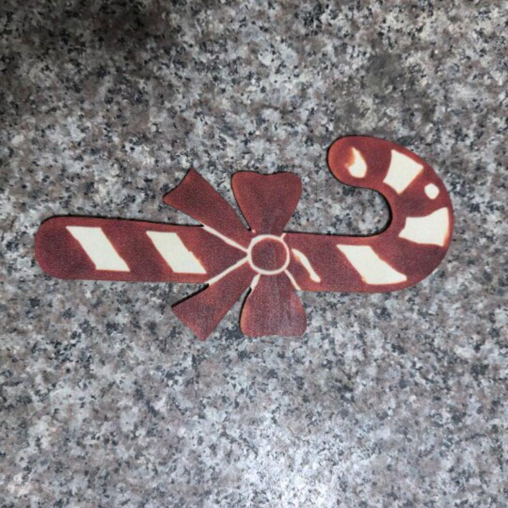 7 Stück Holz-Weihnachts-LED-Schmuck Nikolaus Wandaufkleber Bastelarbeiten Neujahr