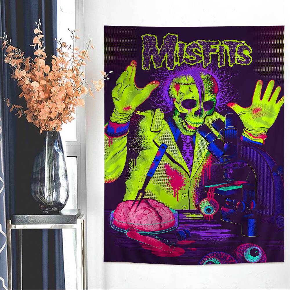 Misfits Hot Printed Large Wall Tapestry Indian Buddha Wall Decoration Witchcraft Bohemian Hippie Wall Art Decor