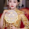 Ancient Style Home Decor Fans Vintage Chinese Wedding Decorative Fans Wedding Bride Hand Fan Photography Ornaments Art Craft