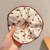 Korean Style Spring/Summer Floral Intestine Hair Scrunchie for Women – Elegant Ponytail Tie and Mori Girl Accessory.