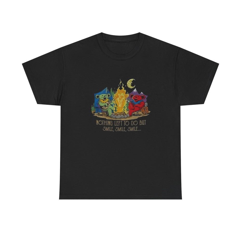 Grateful Dead Fire Bears T Shirt Graphic Unisex Heavy Cotton Tee NEW GIFT Unisex T-Shirt S