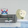 Acrylic Swan Sculpture Table Centerpiece Flat Cabinet Bookshelf Office Ornament with Silent Cartoon