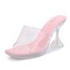 Wine Glass and Super High Heels Waterproof Table Transparent Crystal Fish Mouth Sandals Model Catwalk Slippers Female Summer