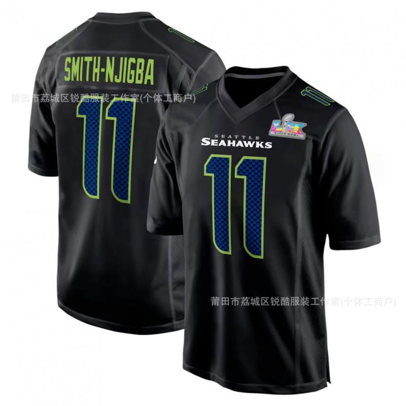 Seattle Seahawks NFL Fotbalový dres Unisex pro dospělé Sportovní oblečení Týmové fanouškovské oblečení Podzim Zima