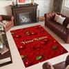 Rose Customized Name Carpet Suitable for Playrooms Outdoor Dining Room Hallway Antislip Carpet Decorate Offices Perfect Gift for Women/Men