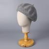 100% Australian Wool Plain Beret Cap French Minimalist British Pumpkin Hat Warm Winter Wool Painter Cap